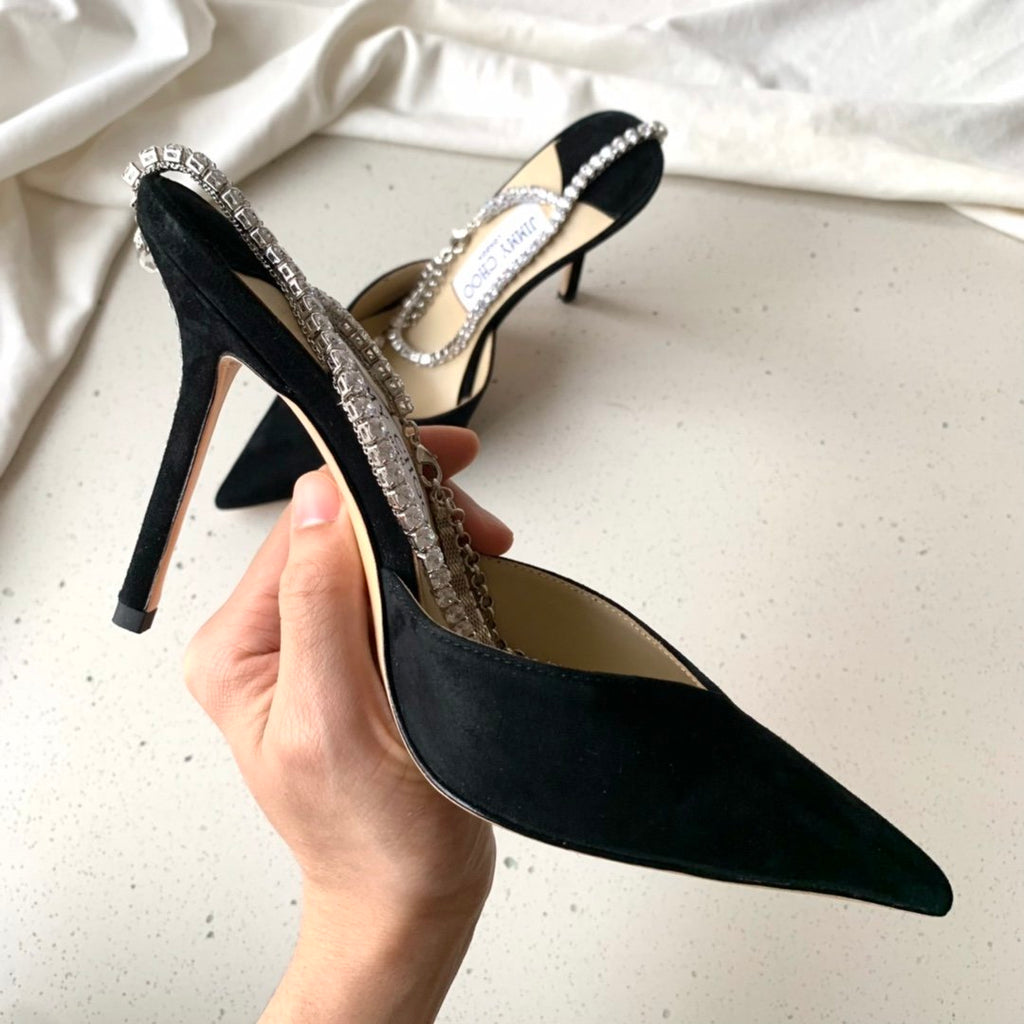 Black Suede JS Pumps