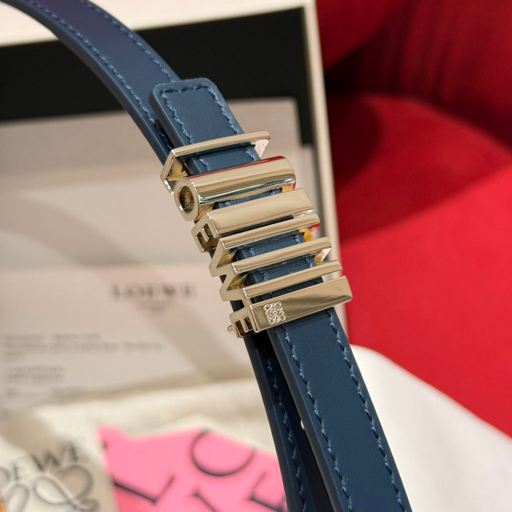 Abbys Blue/Palladio Graphic Belt