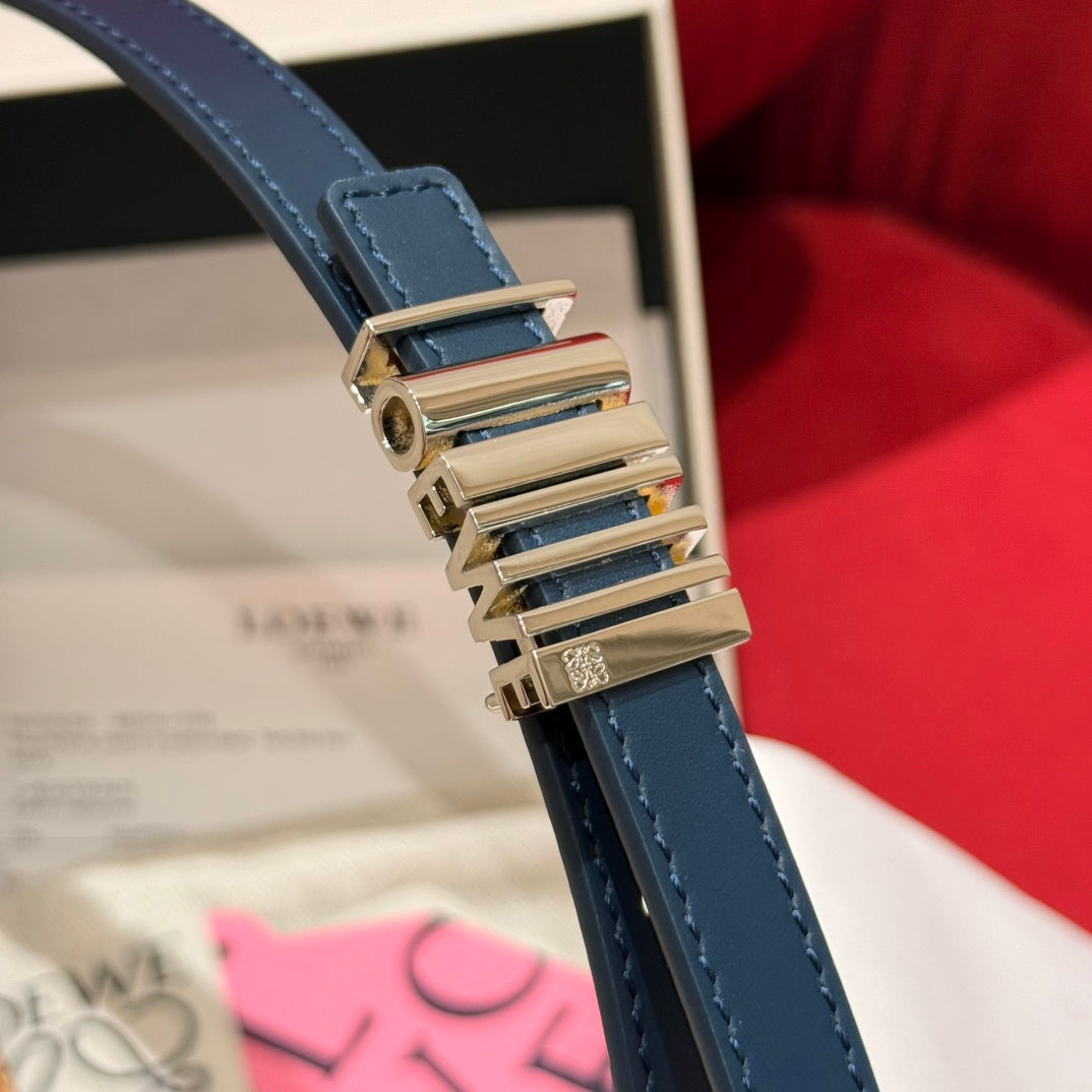 Abbys Blue/Palladio Graphic Belt