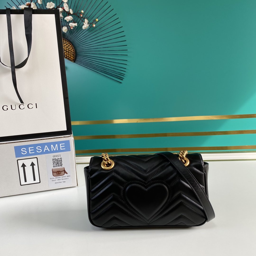 Black GM mini shoulder bag