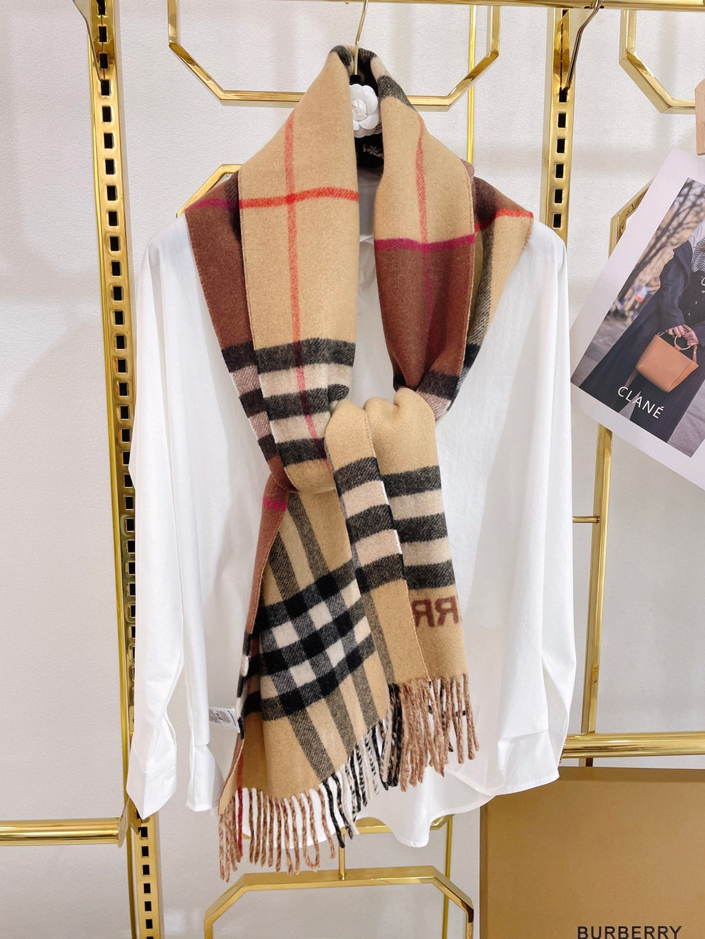 Beige/Brown BC scarf