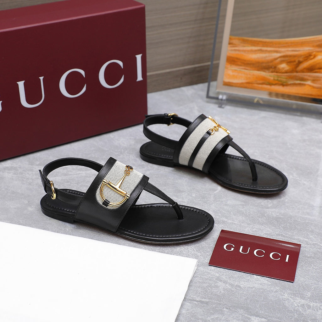 Black Thong Sandal