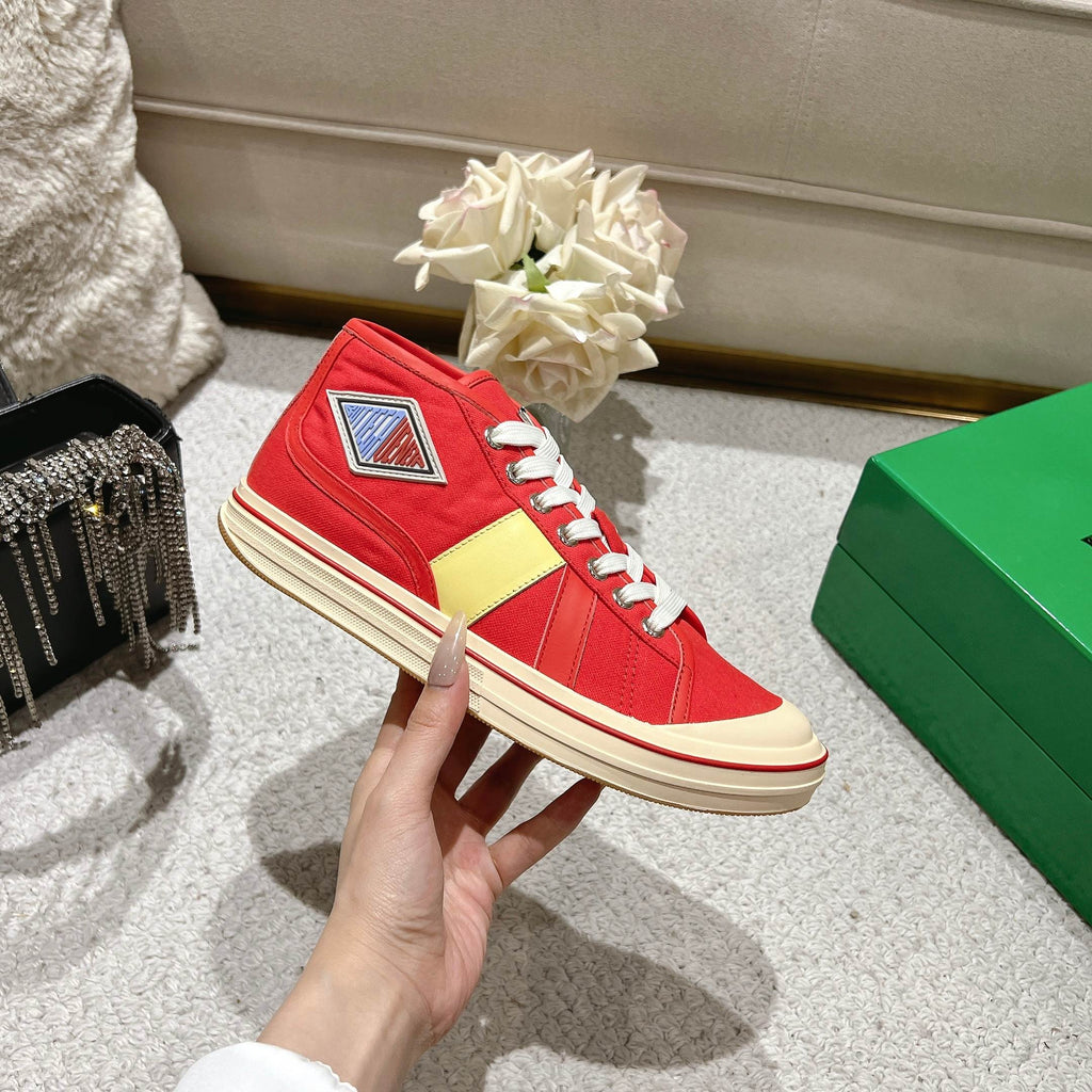 Men's Scarlet/Tomato Mid-Top Eliot Sneaker