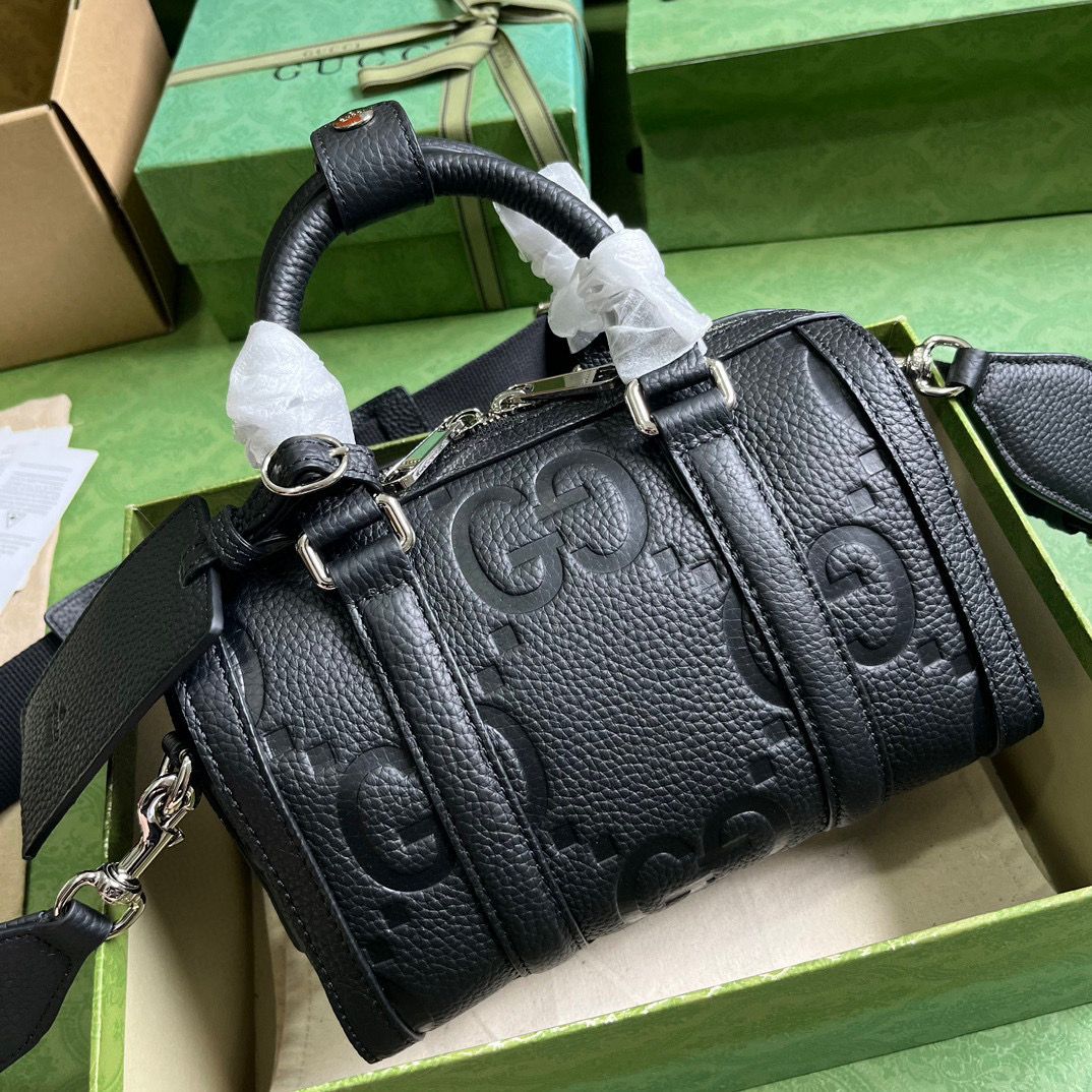 Black JG Mini Duffle Bag