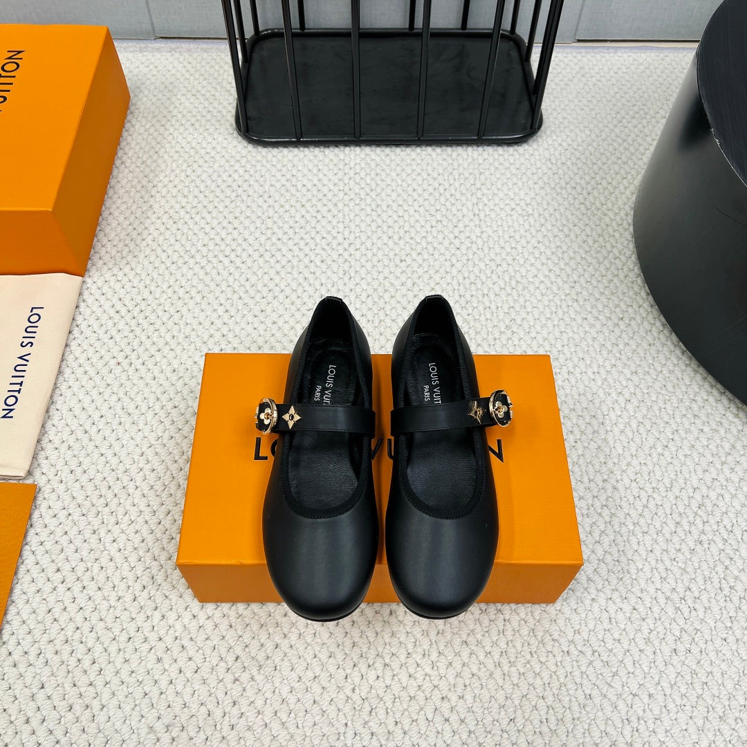 Black LR Flat Ballerina