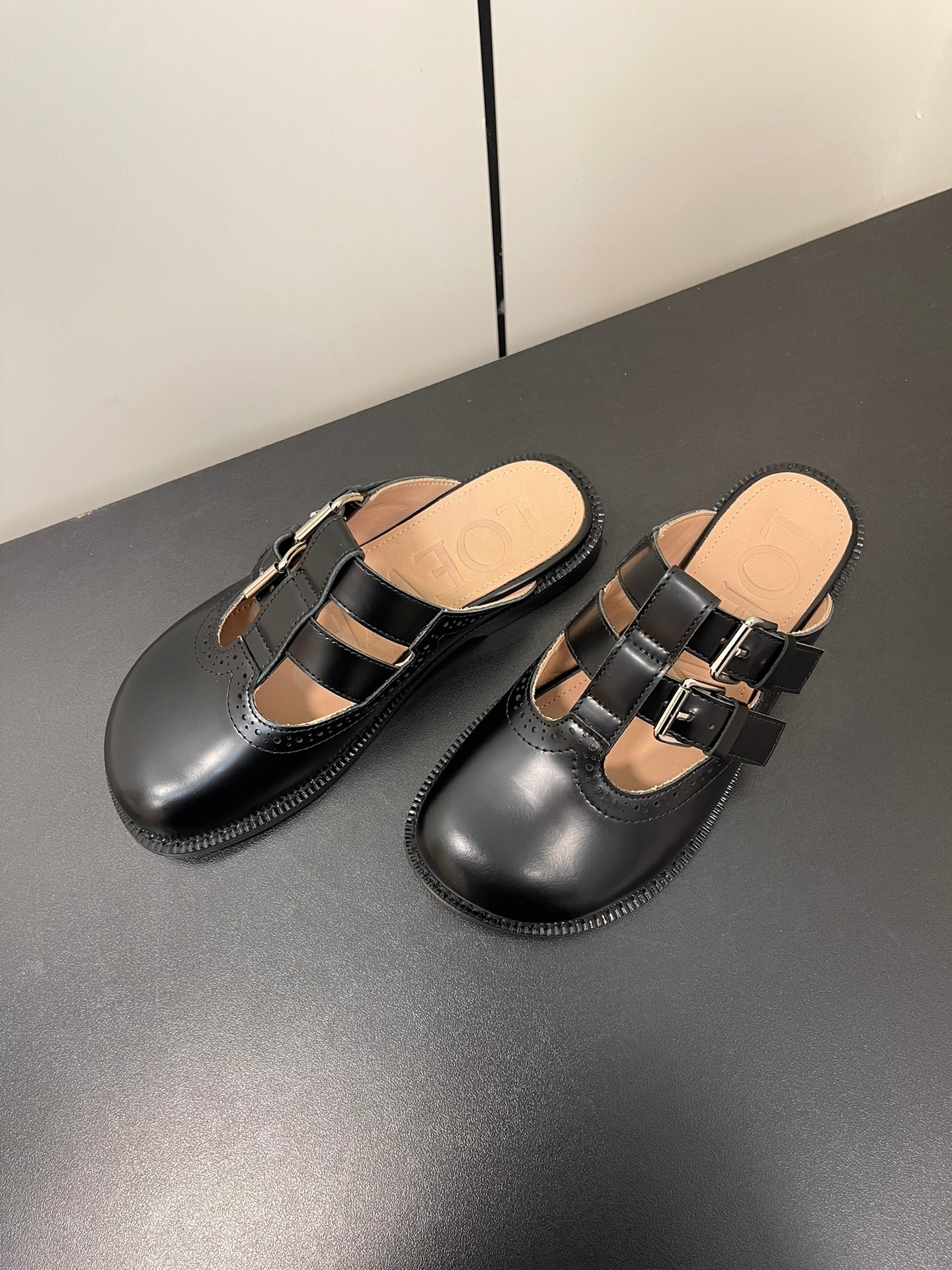 Black Campo Mary Jane Mule