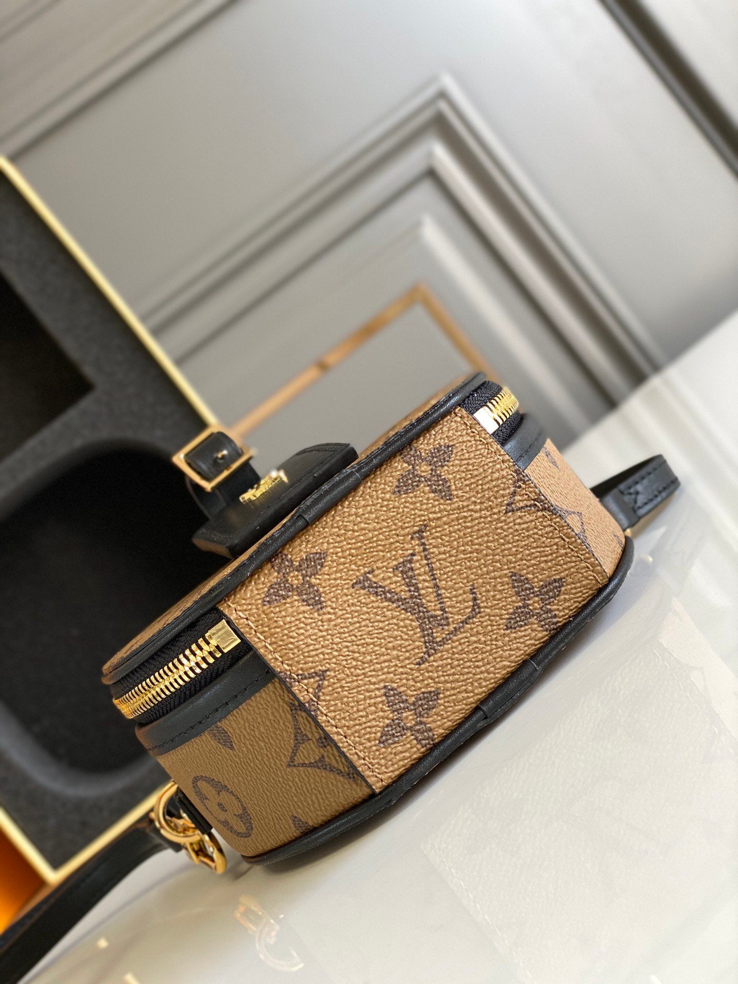 Brown & black BC mini bag