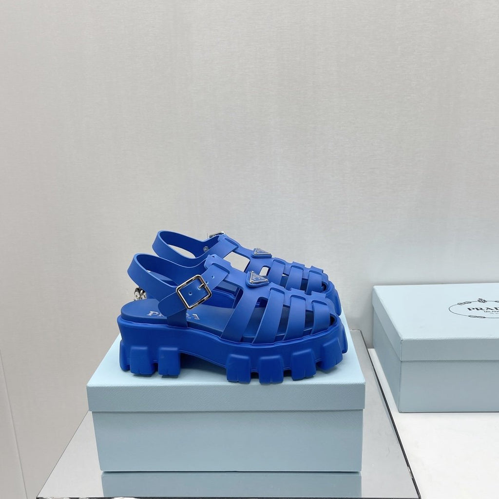 Blue PF rubber sandals