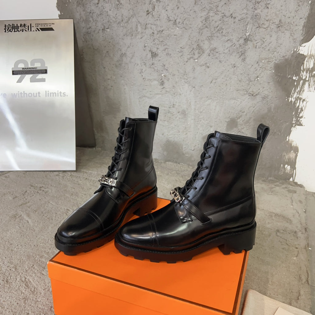 Black Funk Ankle Boot