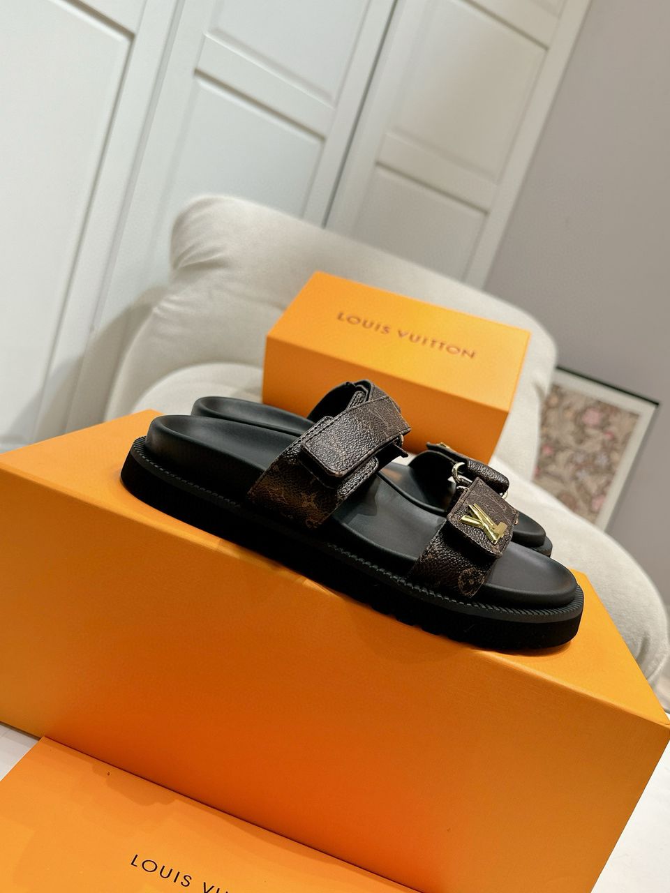 Cacao Sunset Flat Comfort Mule