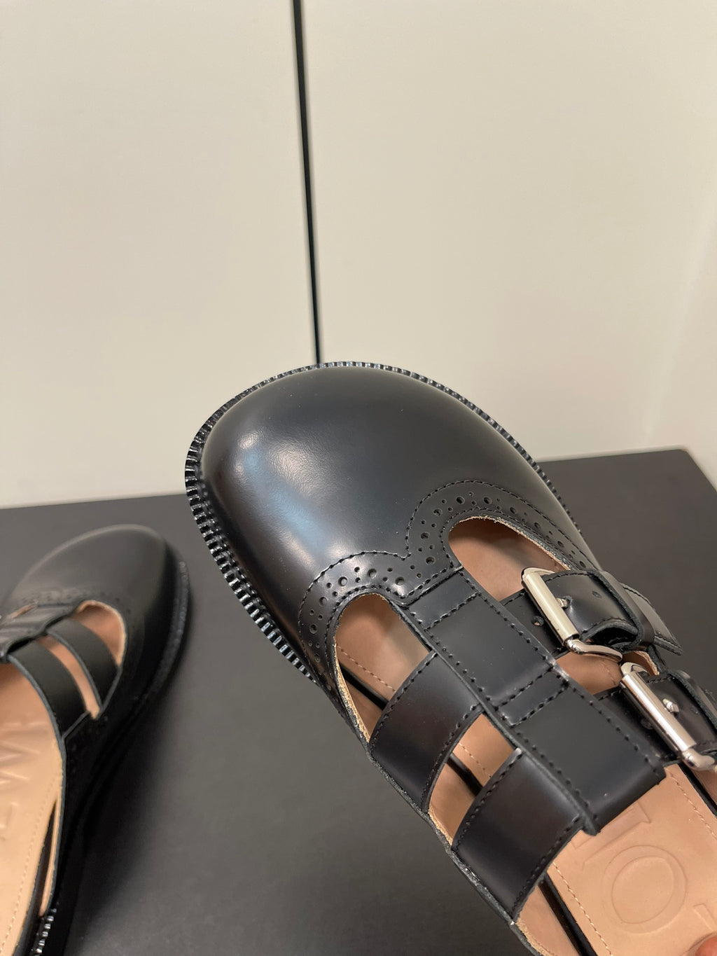 Black Campo Mary Jane Mule