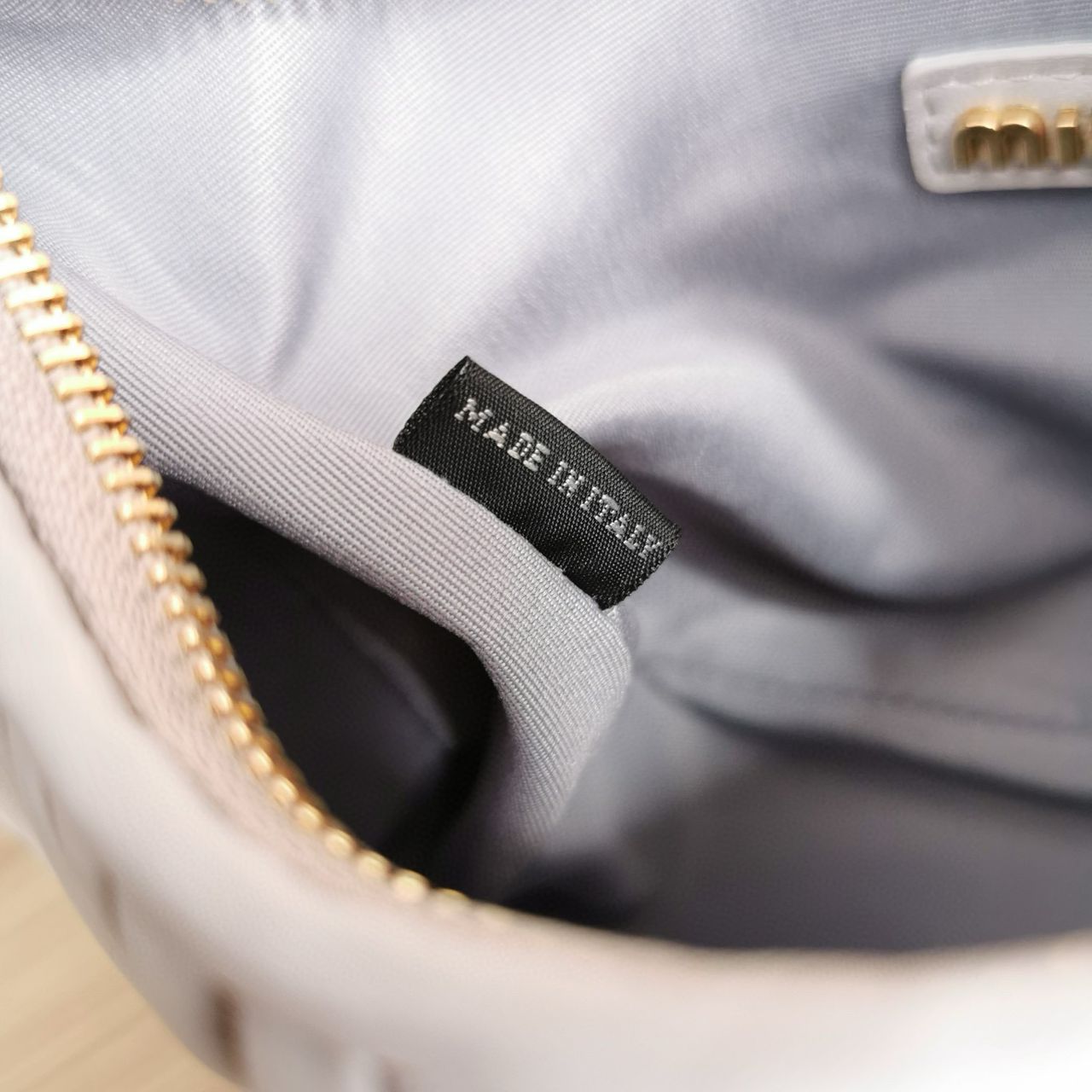 Cornflower Wander Matelassé Leather Small Hobo Bag