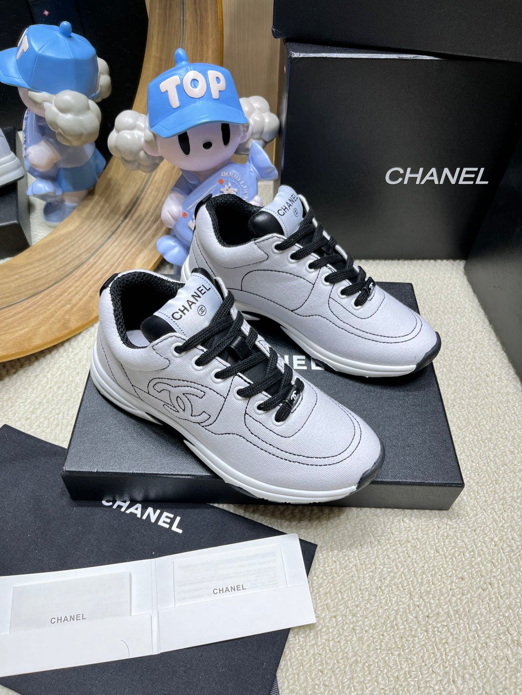 White & Black Trainers