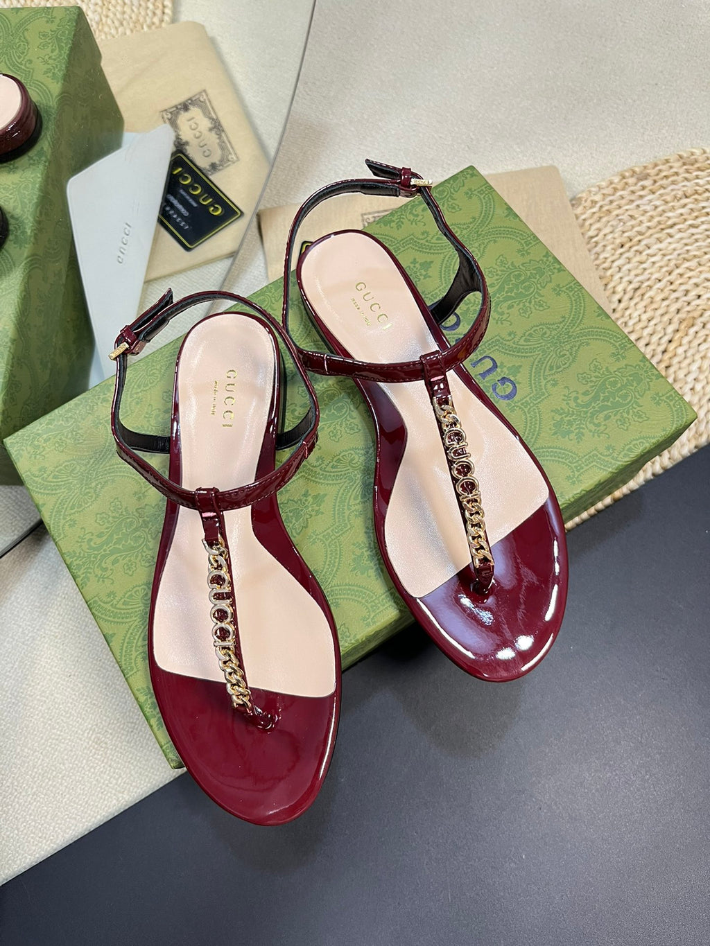Red GS Thong Sandal