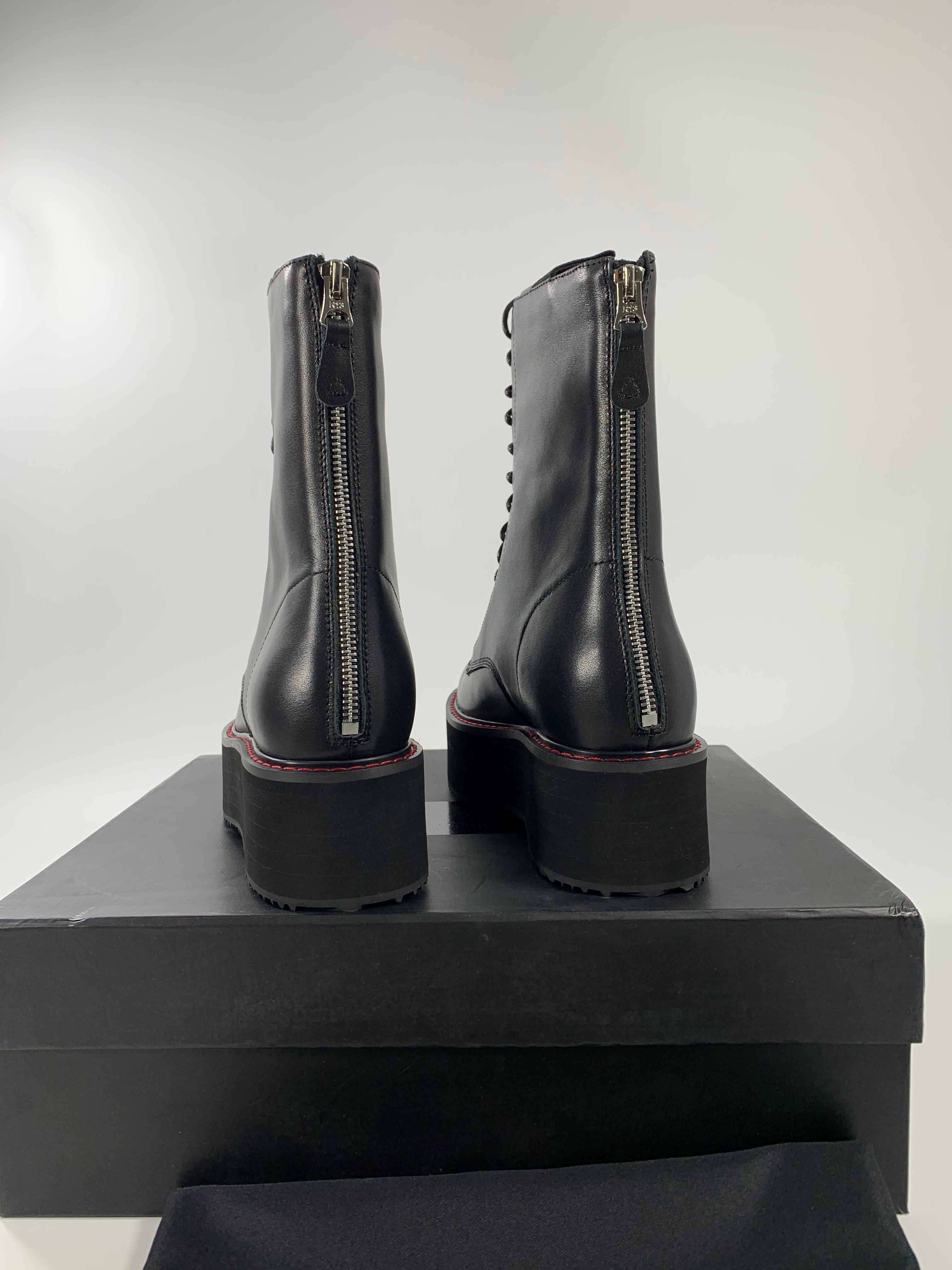 Black Double Stack Boot