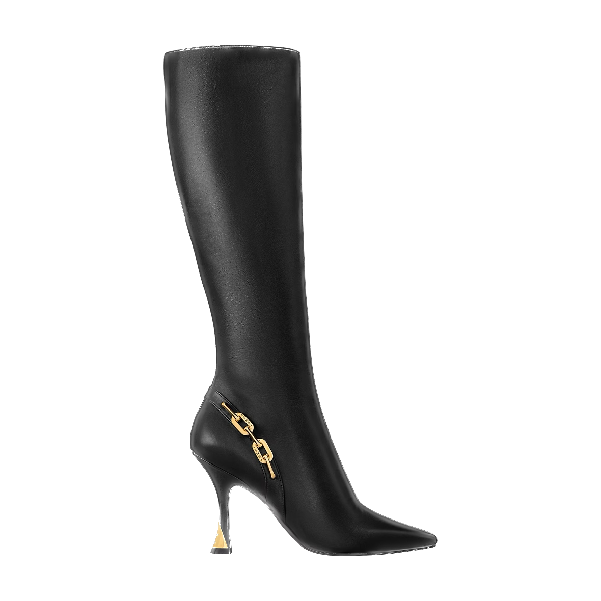 Black Sparkle High Boot
