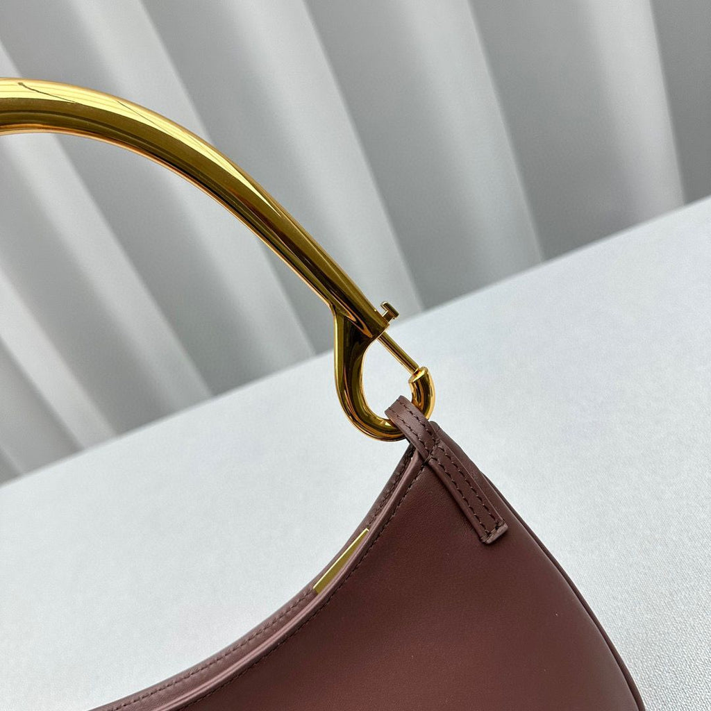 Dark Brown LB Carabiner Strap Shoulder Bag