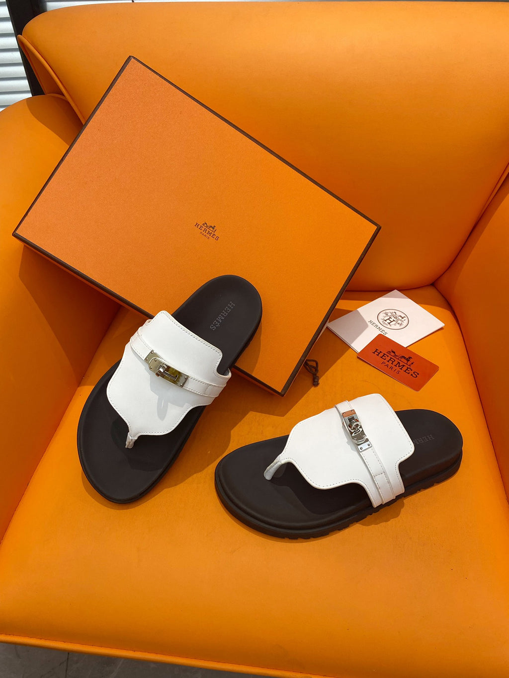 Men's Blanc HE Sandal With Palladium-Plated Buckle