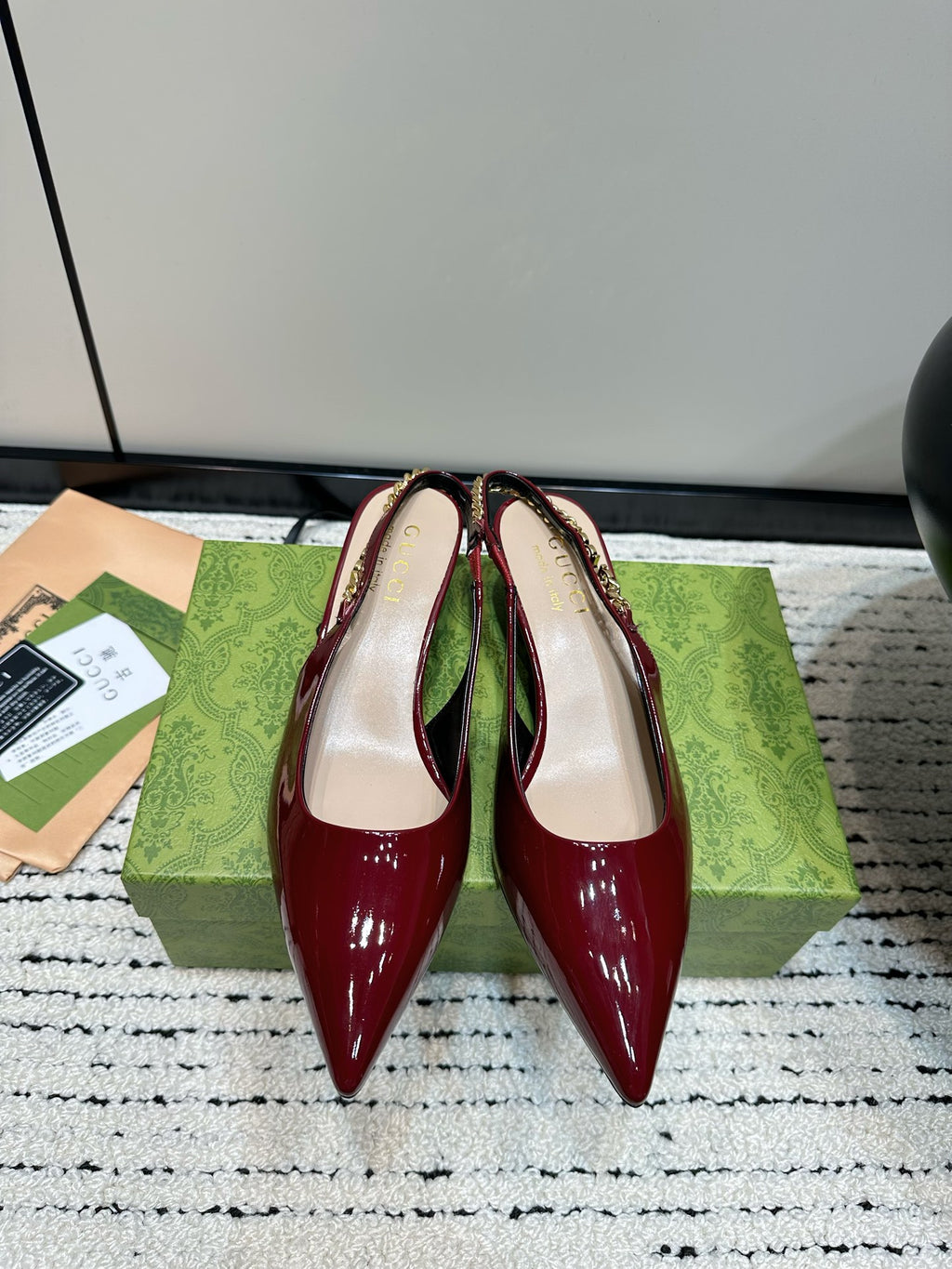 Red GS Slingback Pump