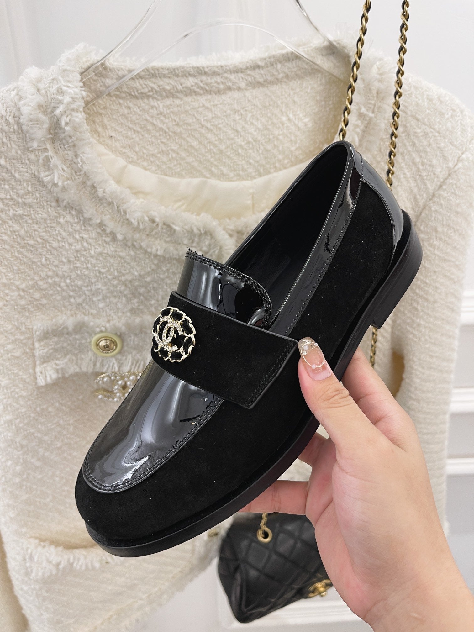 Black CC loafers