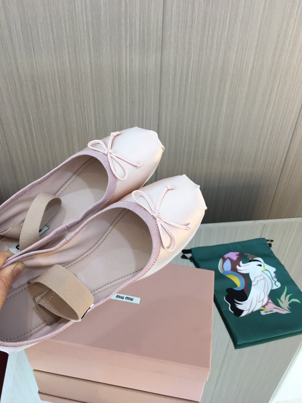 Orchid Pink M Satin ballerinas