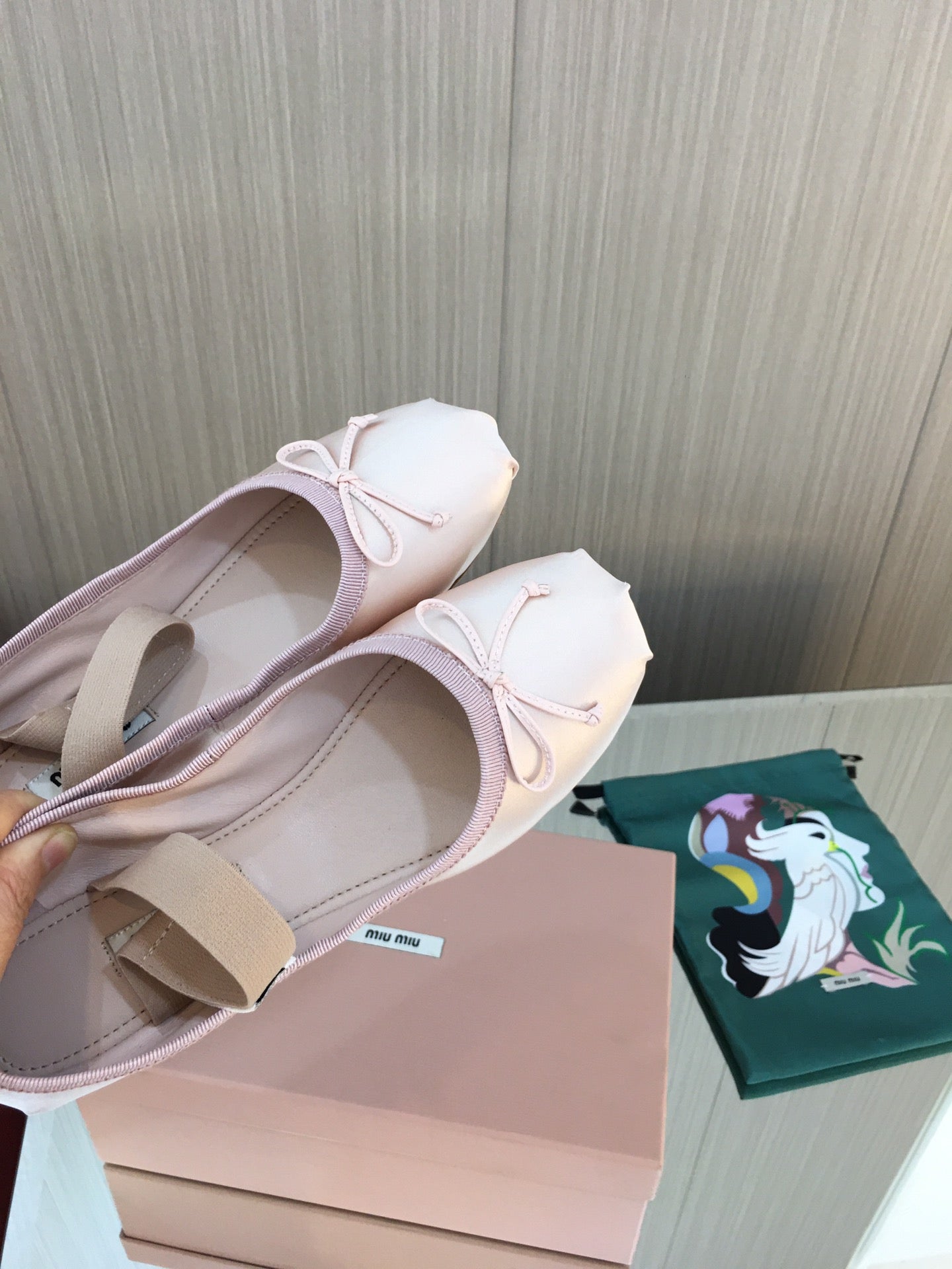 Orchid Pink M Satin ballerinas