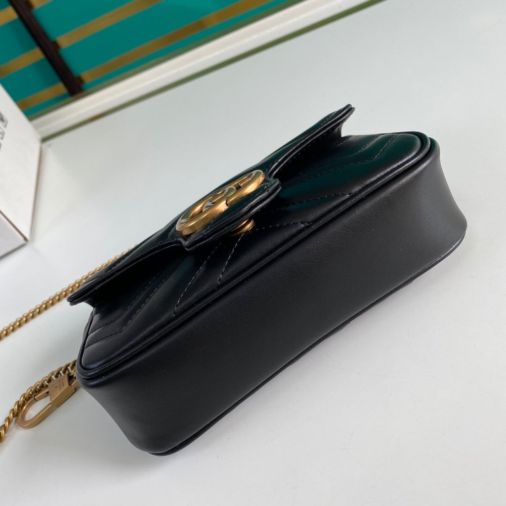 Black GM super mini shoulder bag