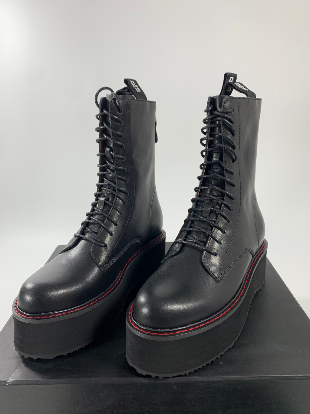 Black Double Stack Boot