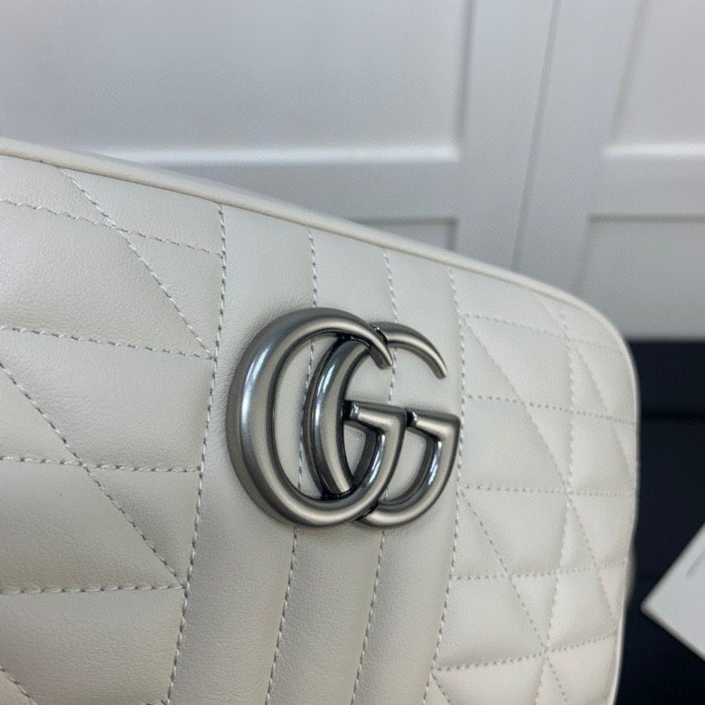 White GM Small Shoulder Bag