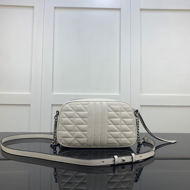 White GM Small Shoulder Bag
