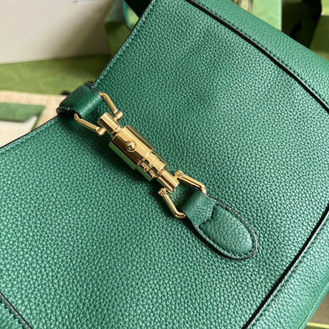 Emerald green GJ 1961 small natural grain bag