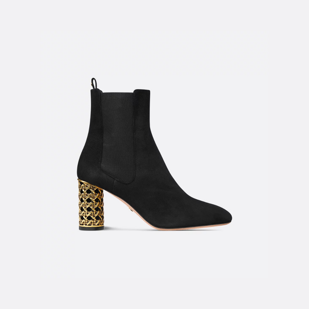 Black Icon Heeled Ankle Boot