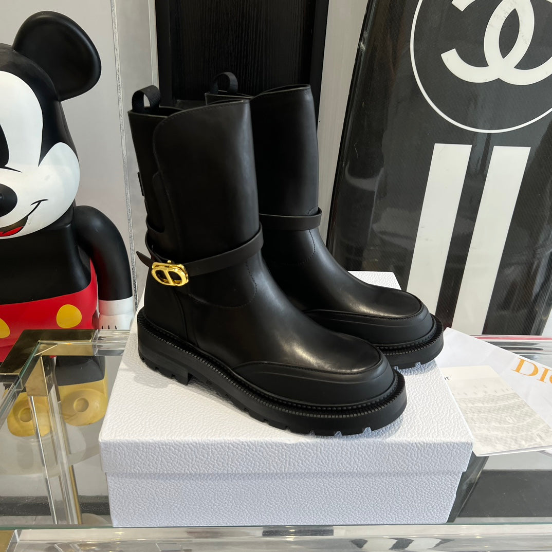 Black Empreinte Ankle Boot