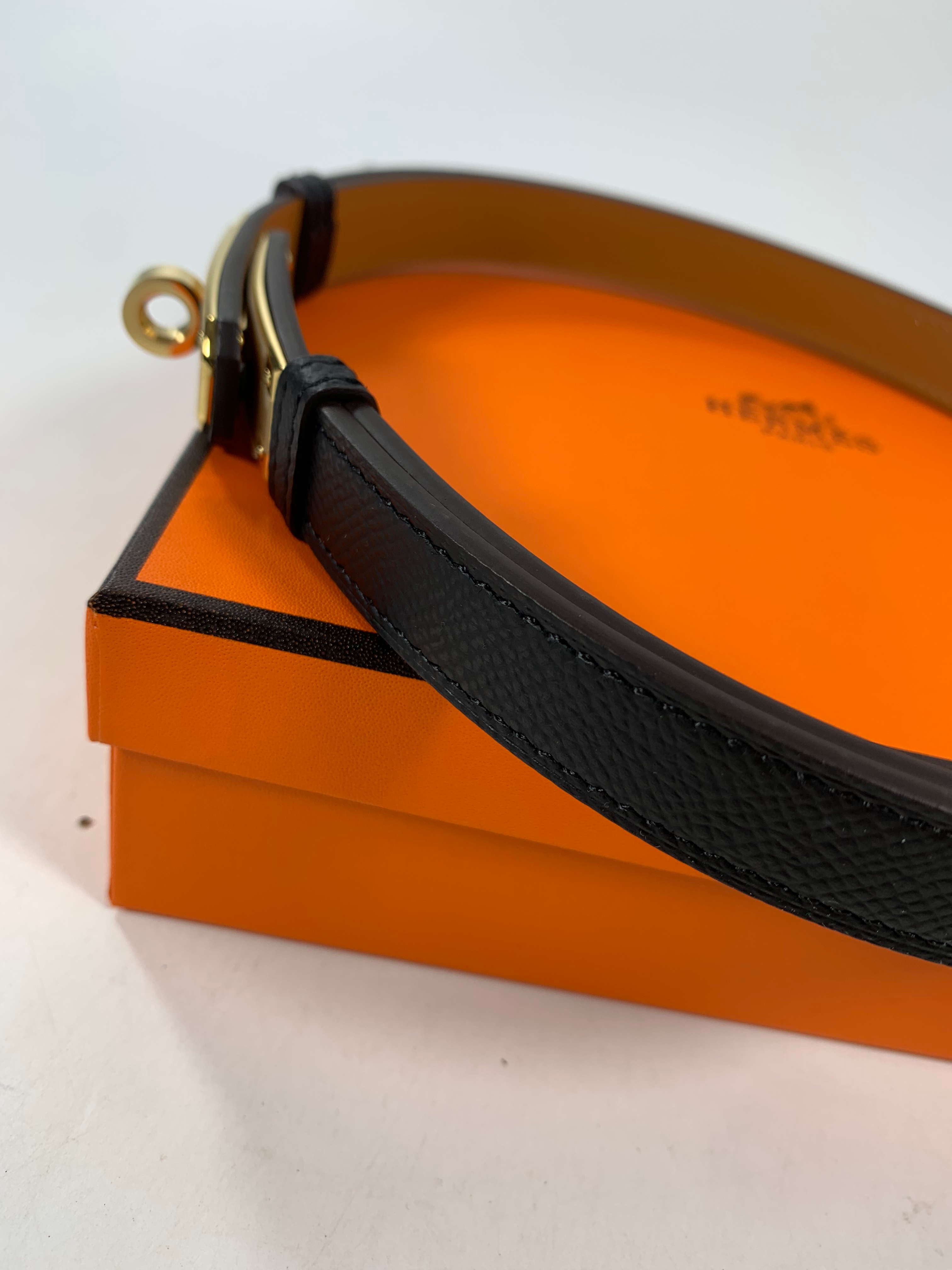 Noir Kelly 18 Belt With Gold Plated