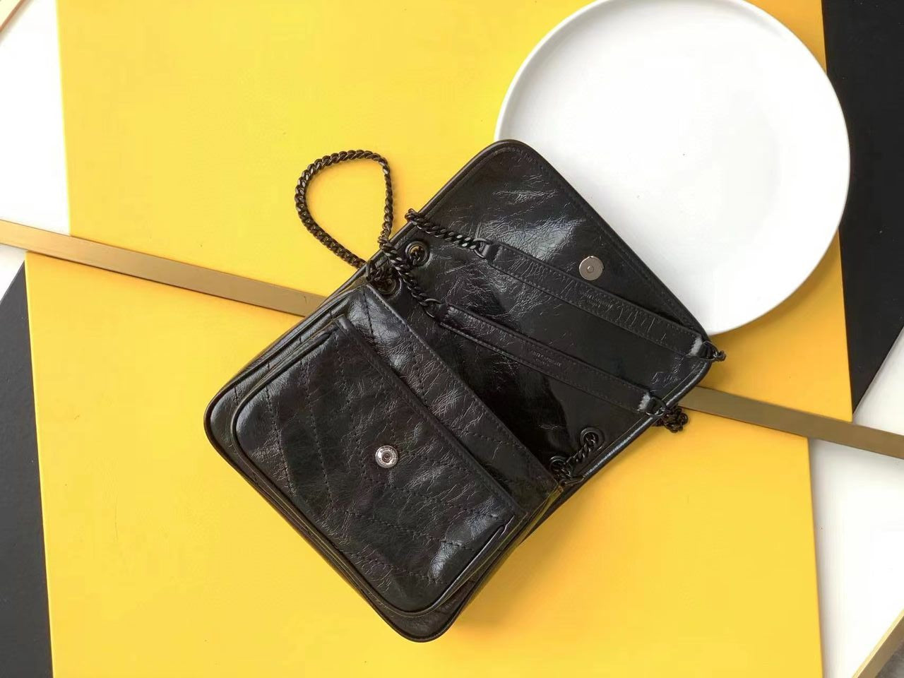 Black Baby In Vintage Leather