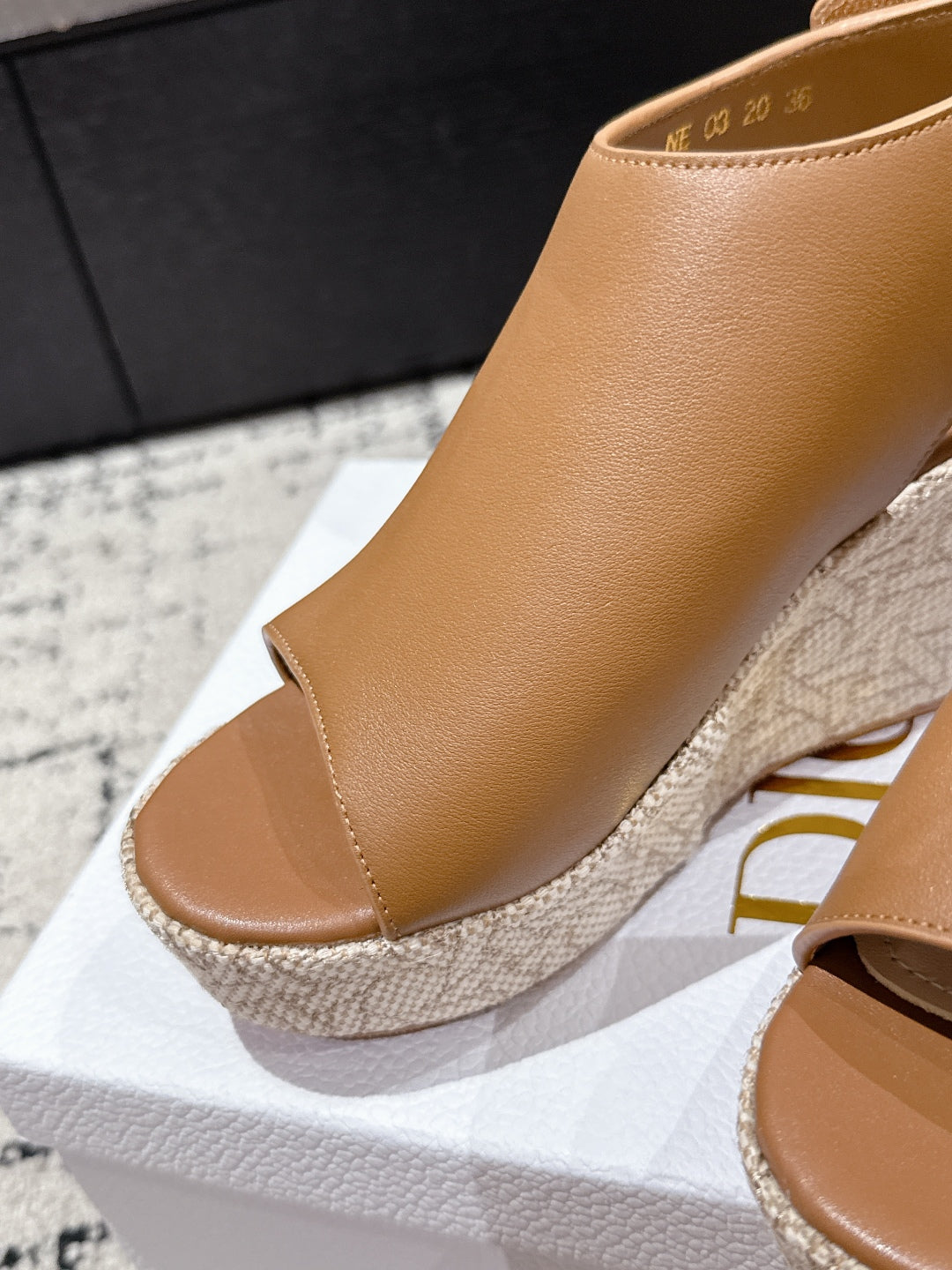 Camel Attitude Wedge Sandal