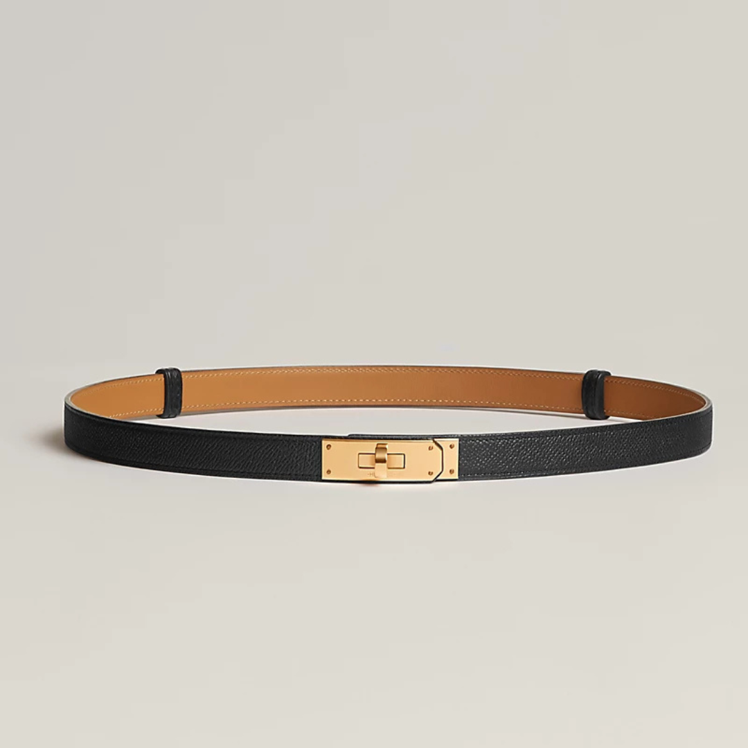 Noir Kelly 18 Belt With Gold Plated