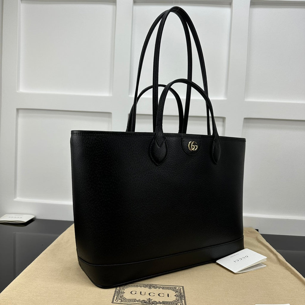 Black GO Medium Tote Bag