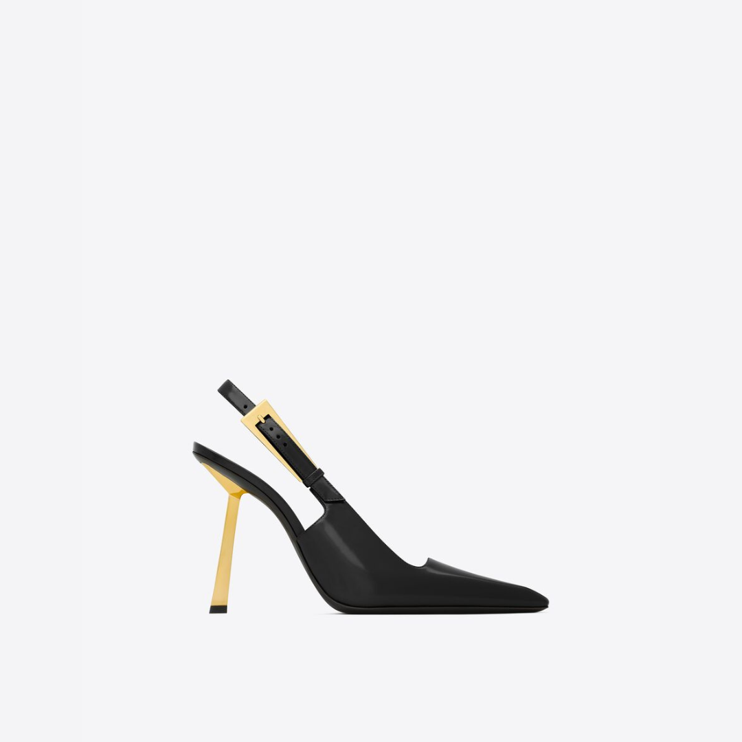 Black Lee Slingback Pumps