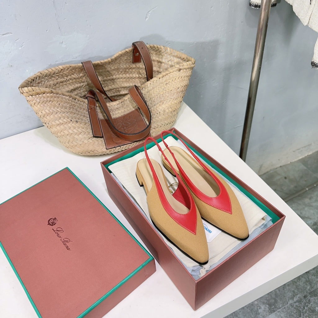 Hinoki Wood/Deep Kummel Rebecca Slingback