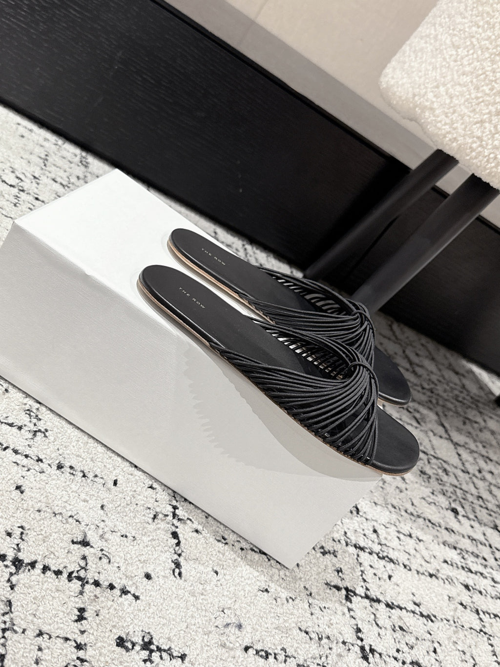 Black Sara Slide Sandal