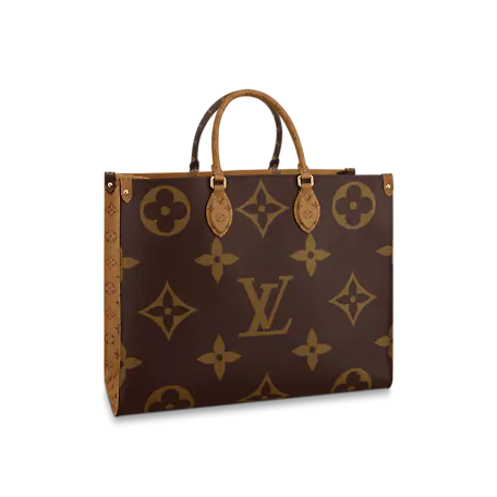 Brown LO large tote bag
