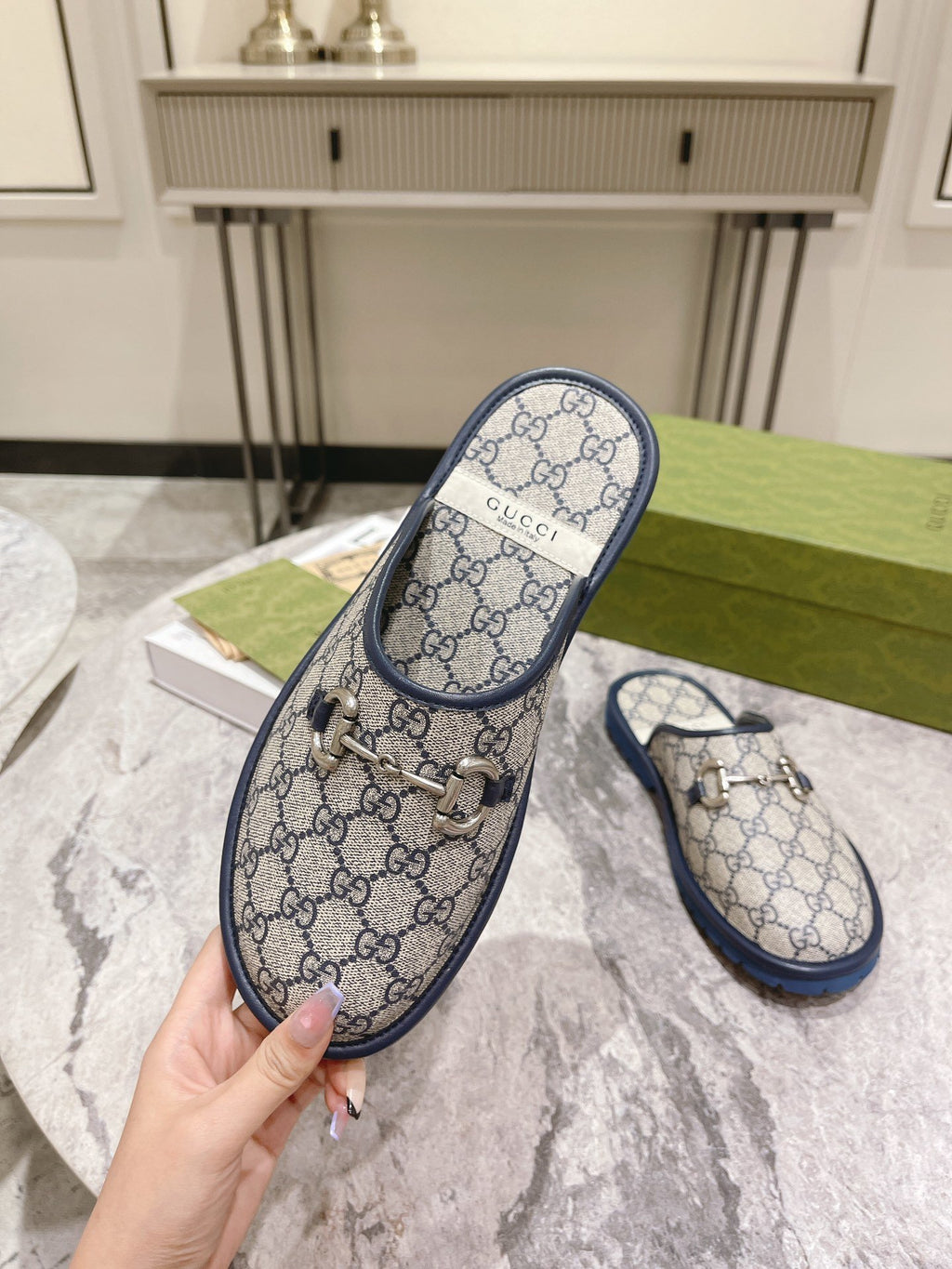 Blue GH men's slipper