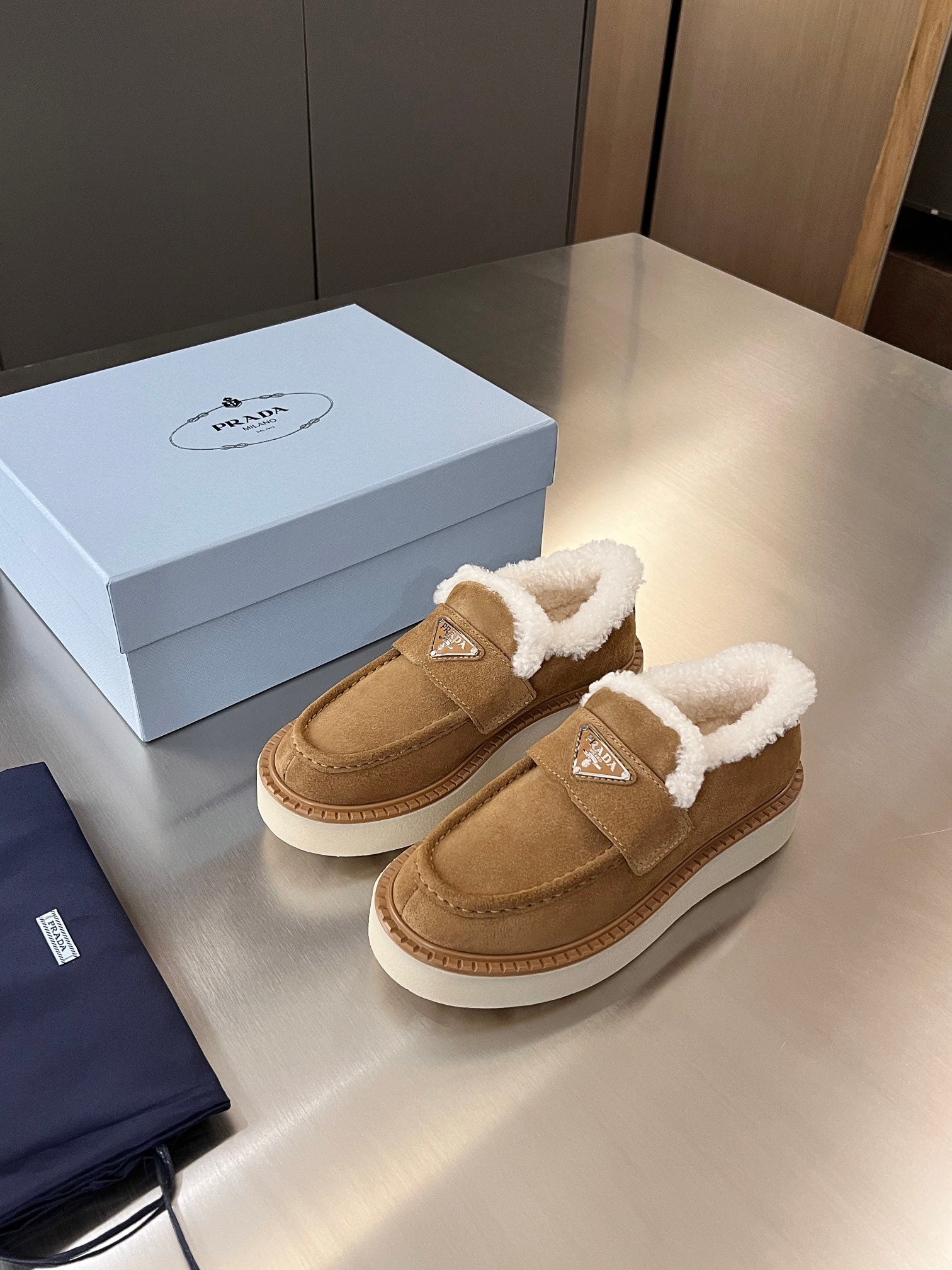 Cinnamon Suede Loafers