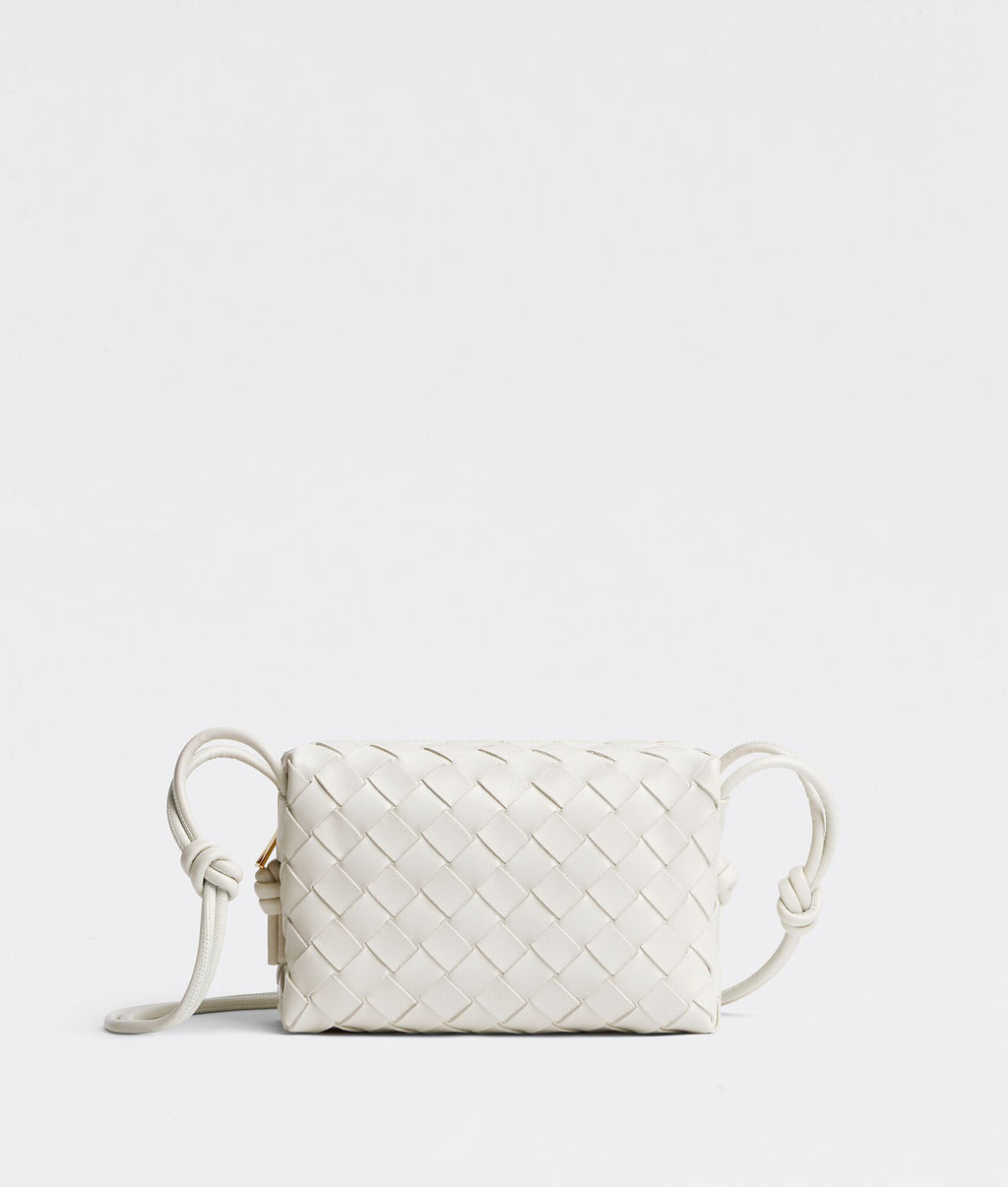 White LC cross-body mini bag