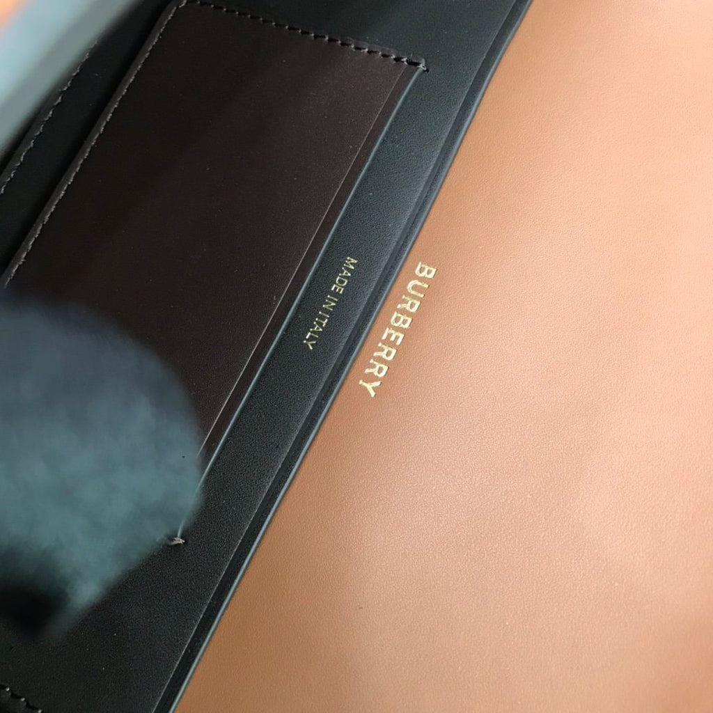 Warm tan small leather BO bag