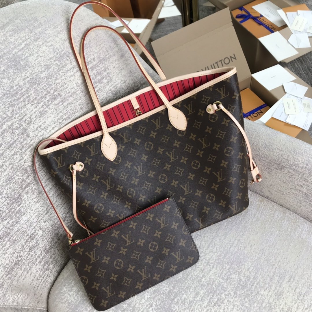 Red LN medium tote bag