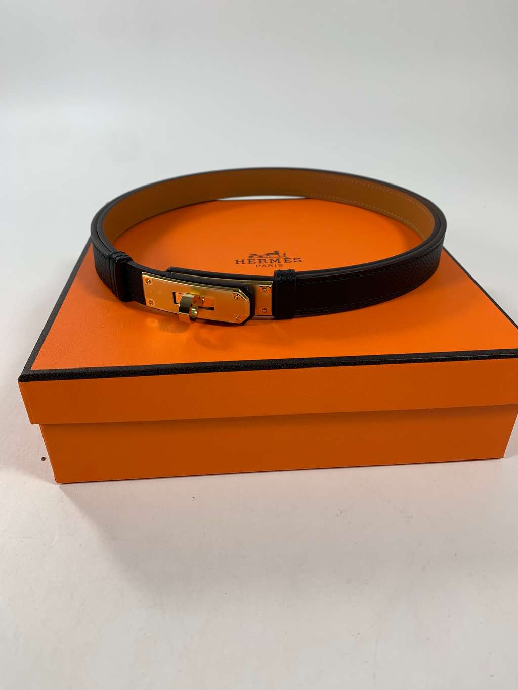 Noir Kelly 18 Belt With Gold Plated