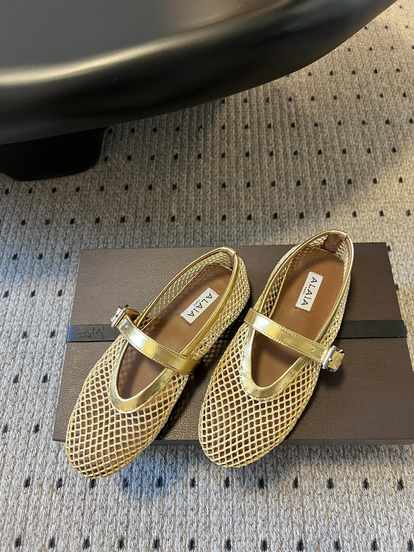 Gold AF Ballet Flats