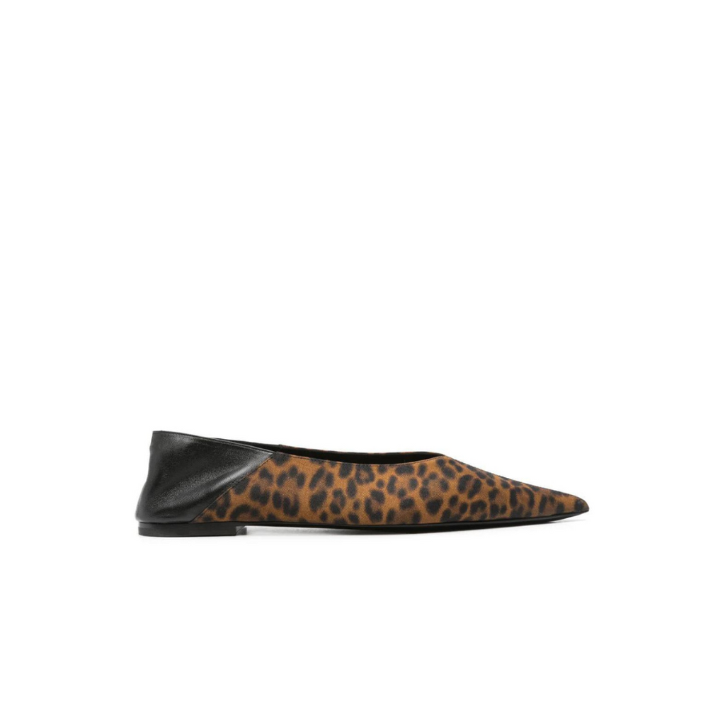 Carolyn Leopard-Print Slippers